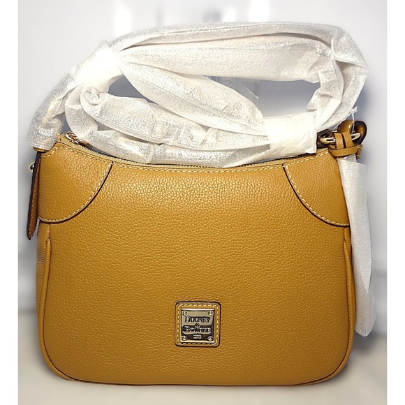 Dooney & Bourke Handbags - Dooney‎ & Bourke Saddle Pebble Leather Crossbody Shoulder Bag Purse NWT